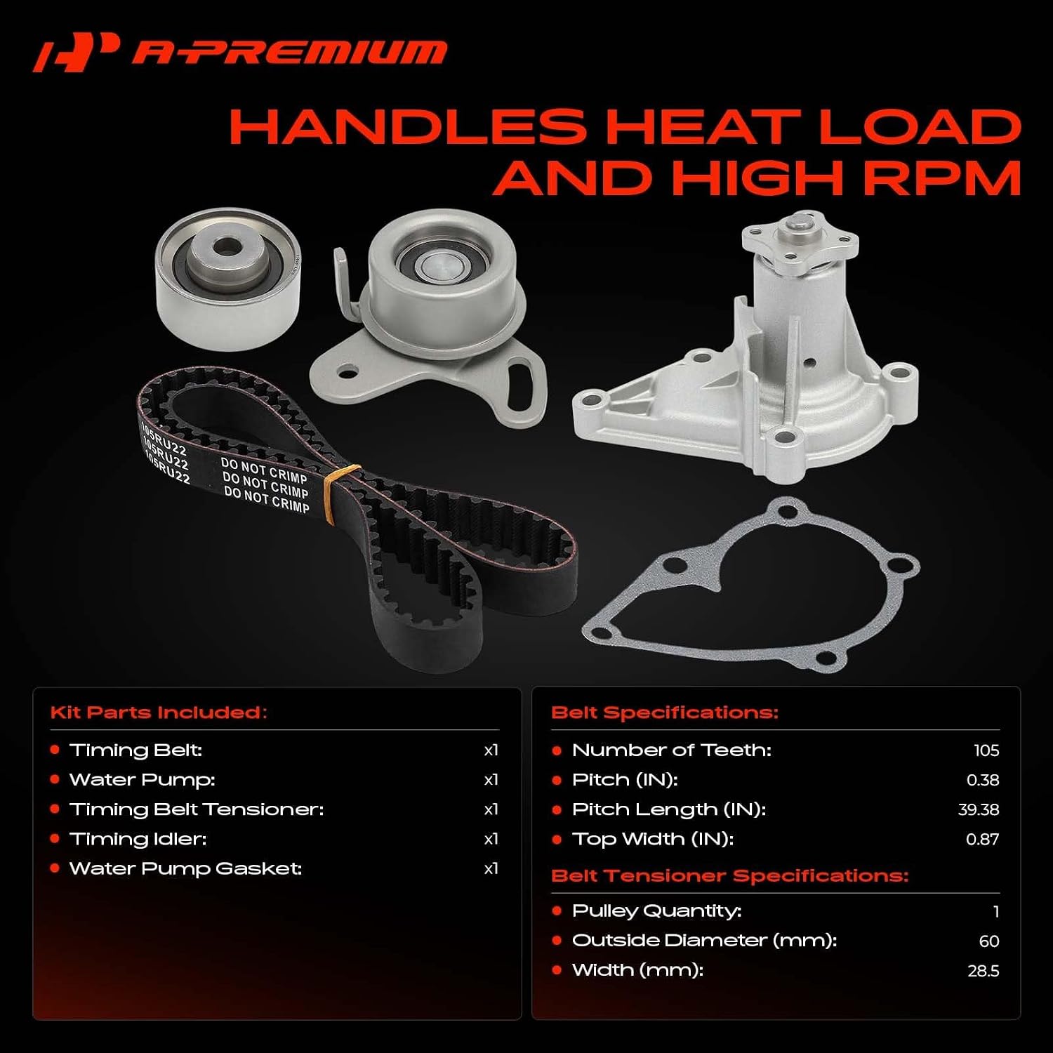 A-Premium Engine Timing Belt Kit & Water Pump photo 3