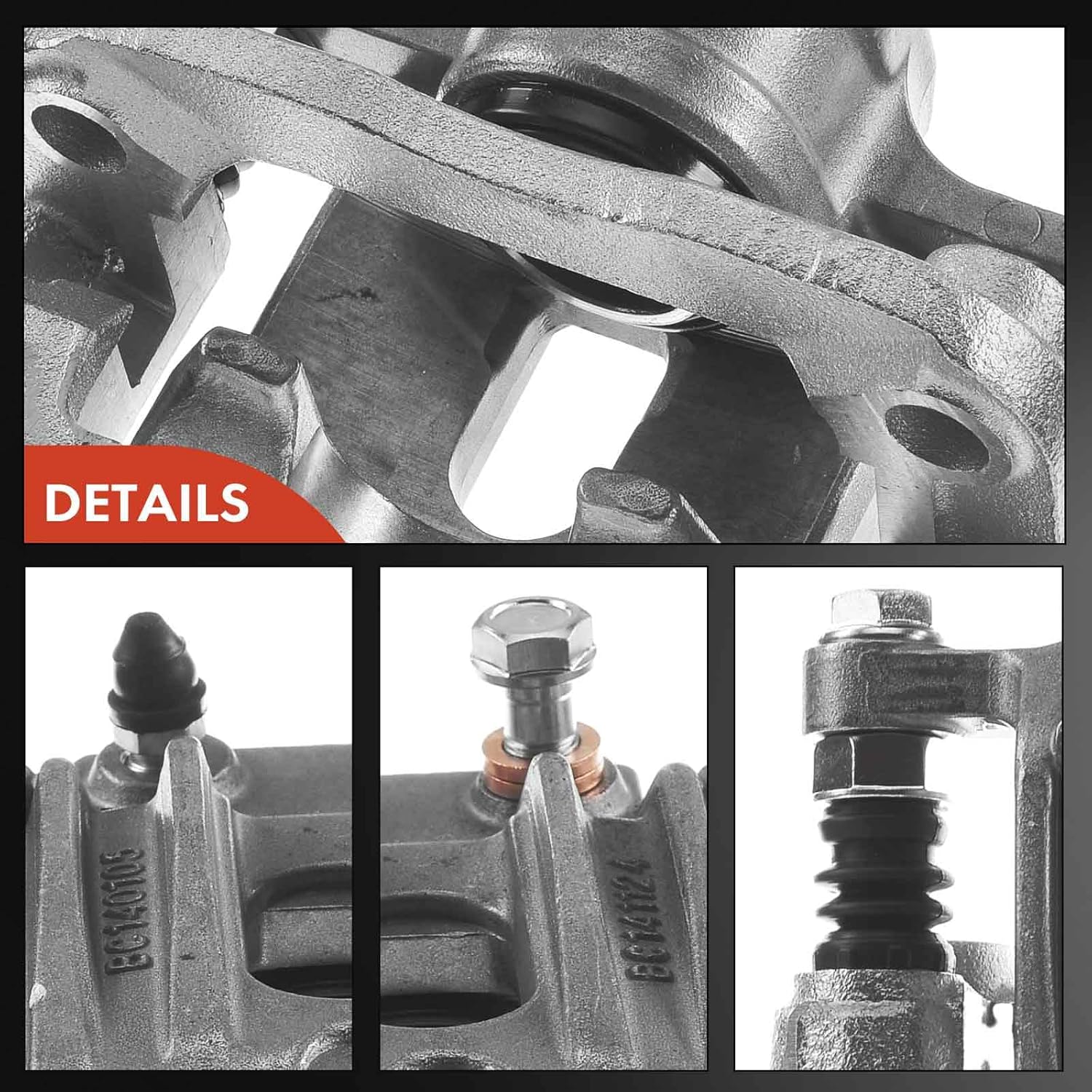 A-Premium Disc Brake Caliper Assembly with Bracket Compatible with Select Kia and Hyundai Models - Sedona 2006/2012/2014, Entourage 2007 - Rear Left Driver Side