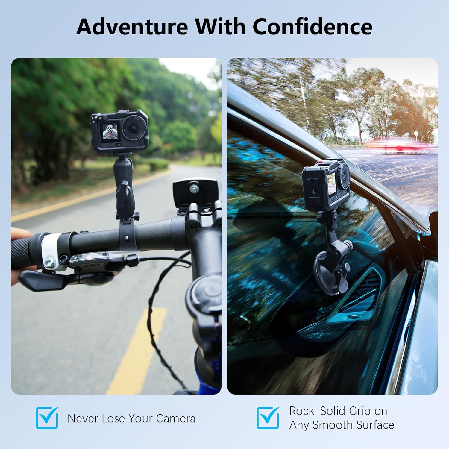 60-in-1 Accessories Kit Compatible with DJI Osmo Action 6 with 70m Waterproof Housing Case, Tempered Glass Screen Protector, Floaty Bobber Grip, Large Carrying Case, Mounts Chest/Head/Handlebar