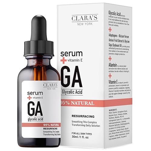 CLARA'S NEW YORK Resurfacing - Suero facial de ácido glicólico - 1.0fl oz