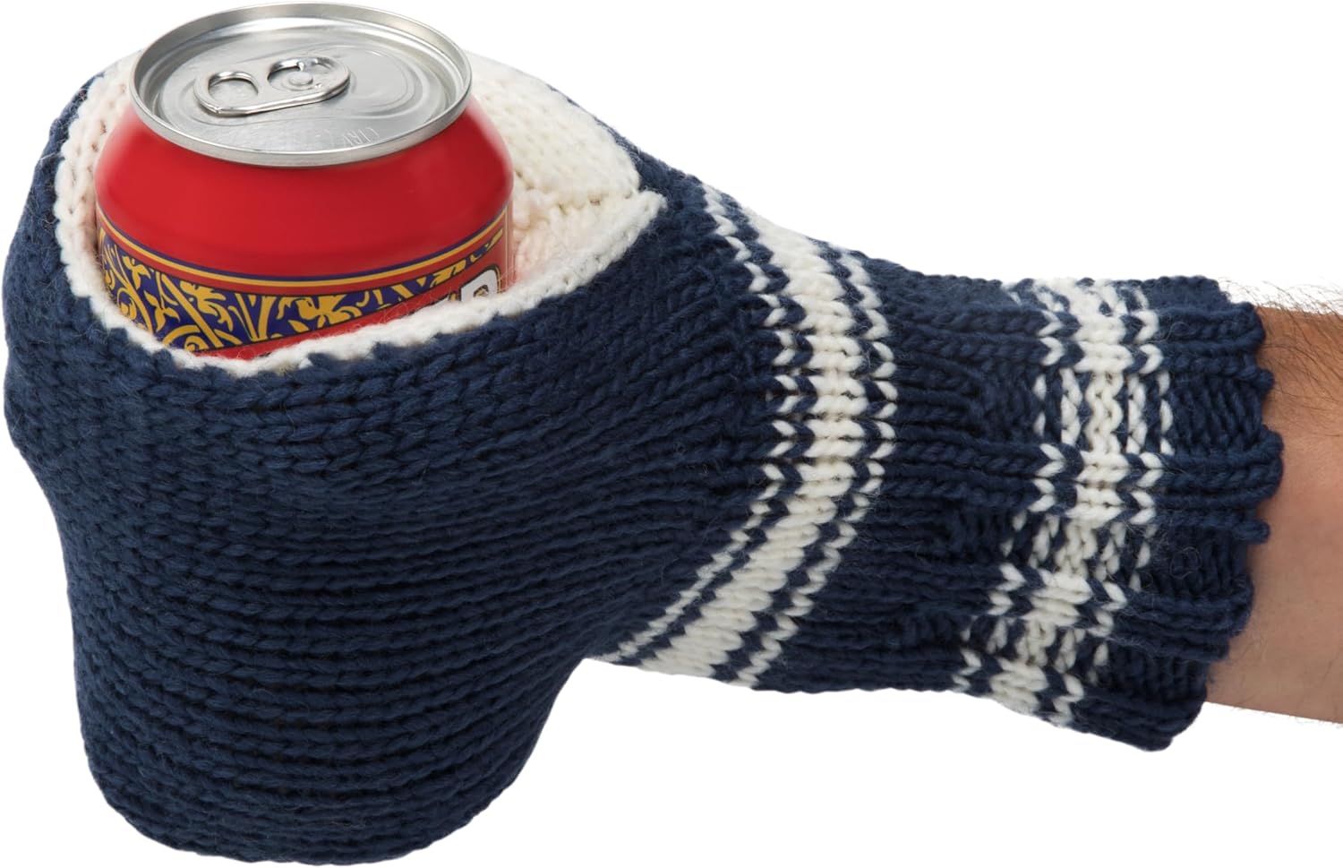Suzy Mitt, The Original Knit Can Cozy, Perfect for White Elephant Gift, Yankee Swap, Christmas Beer Gifts, and Tailgating