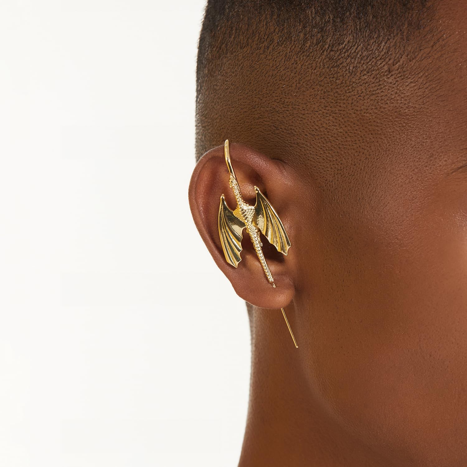 Stormscale Helix Hook Earrings – Adjustable, Hypoallergenic, Unisex Ear Cuff Style