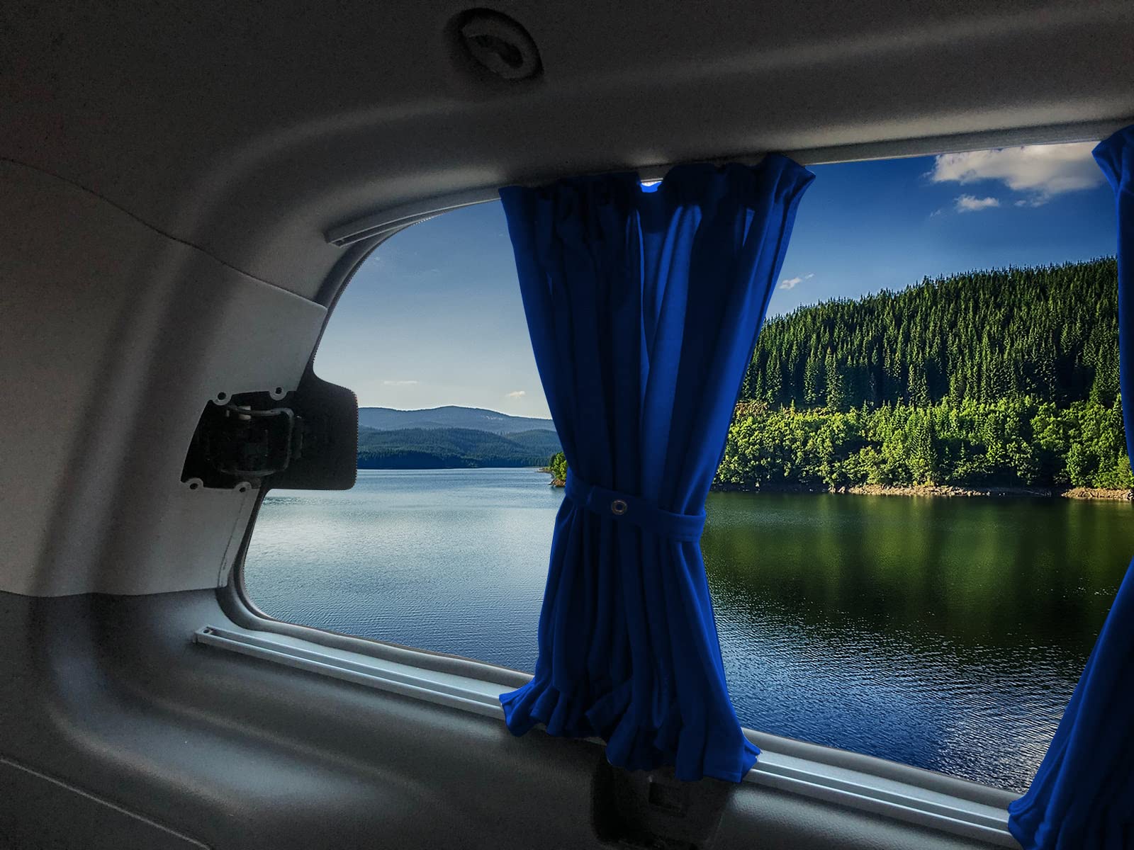 BREMER SITZBEZÜGE Tendine per tende parasole compatibili con Mercedes Vito Viano W639 Extra Lungo Interasse 2003 – 2014 in Blu Accessori per campeggio Camper Set 704