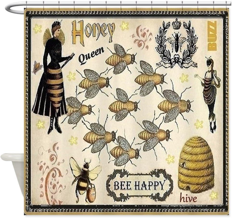 CafePress Bees Decorative Fabric Shower Curtain