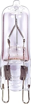 Satco S4621/04 G9 Double Loop Halogen Light Bulb, 35 Watts, Clear, 4-Pack