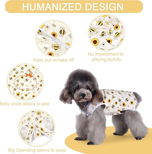 Miniatura 3 de Due Felice Traje de recuperación de cirugía para perro, mameluco para mascotas después de la cirugía, alternativa al collar electrónico para hembra,