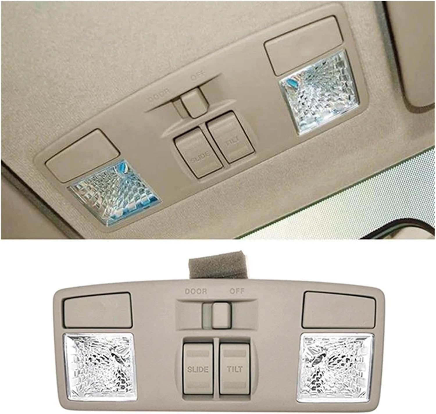 Car Overhead Reading Light Sunroof Switch GJ6R-69-970 Compatible with CX-7, 6, 3, and 5 - Console Dome Lamp Replacement BBM6-69-970B-75