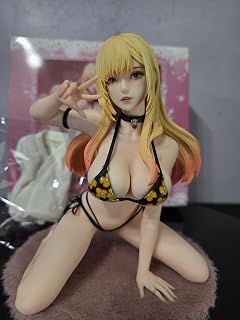 アニメ二次元美少女 喜多川海夢 フィギュア 差し替え用頭部パーツ付き ガレージキットシーンの台座 Ver.1/6 スケール ABS&PVC塗装済み完成品 [並行輸入品]