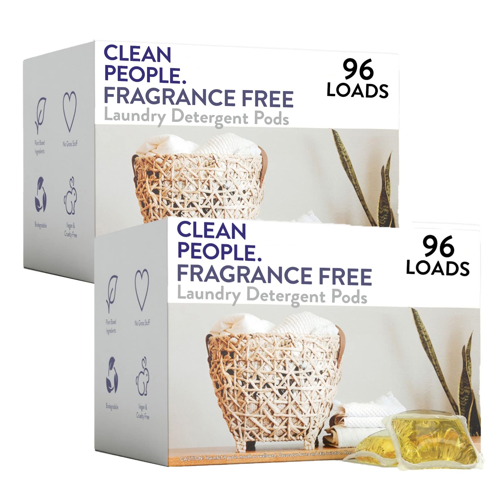 Buy Clean People Fragrance Free Laundry Detergent Pods Based