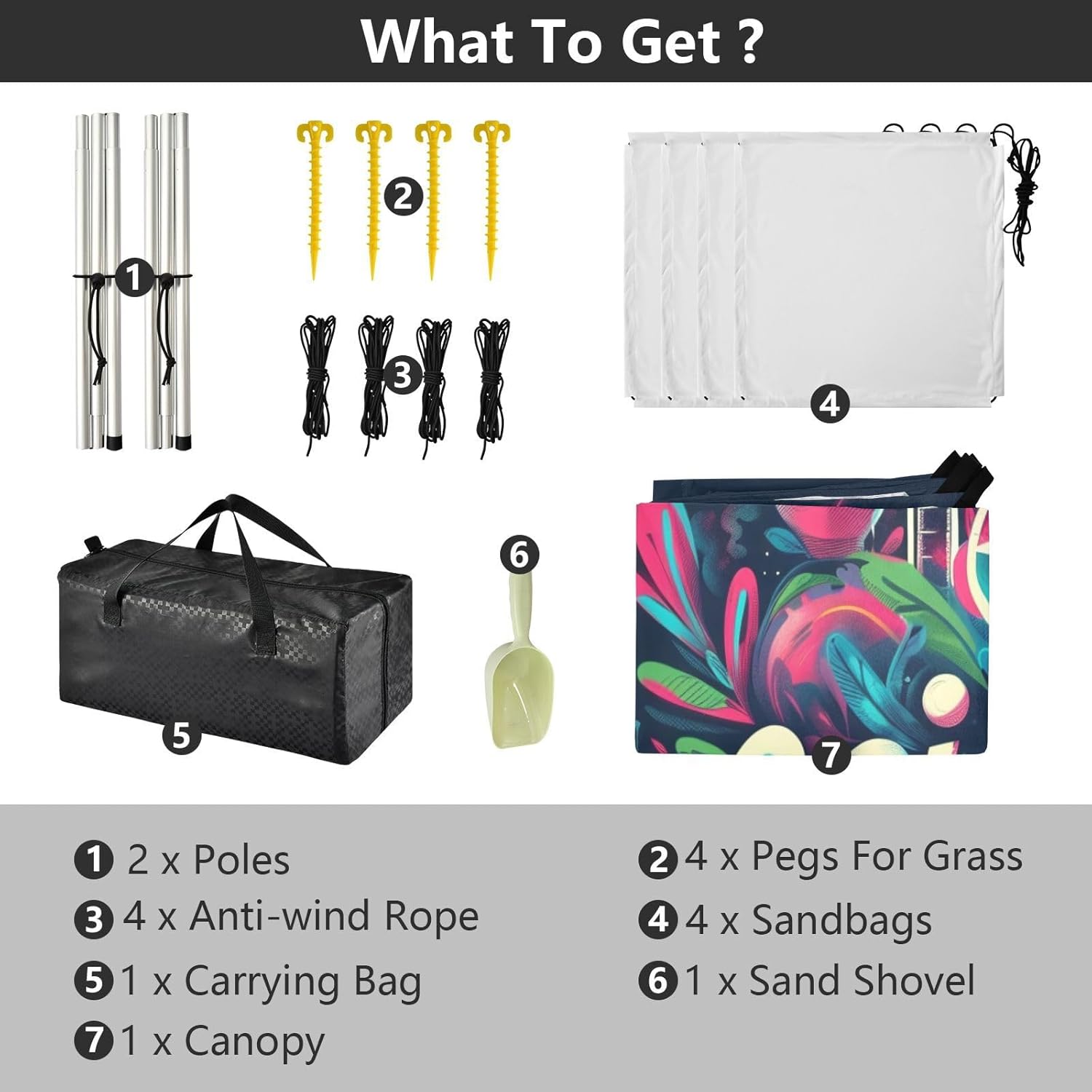 ALAZA Science Instruments Rainbow Beach Tent Sun Shelter UPF50+ Protection Beach Shade Canopy w/ 4 Sandbags for Outdoor Camping, Fishing, Backyard Fun, Picnic, 10x9 ft