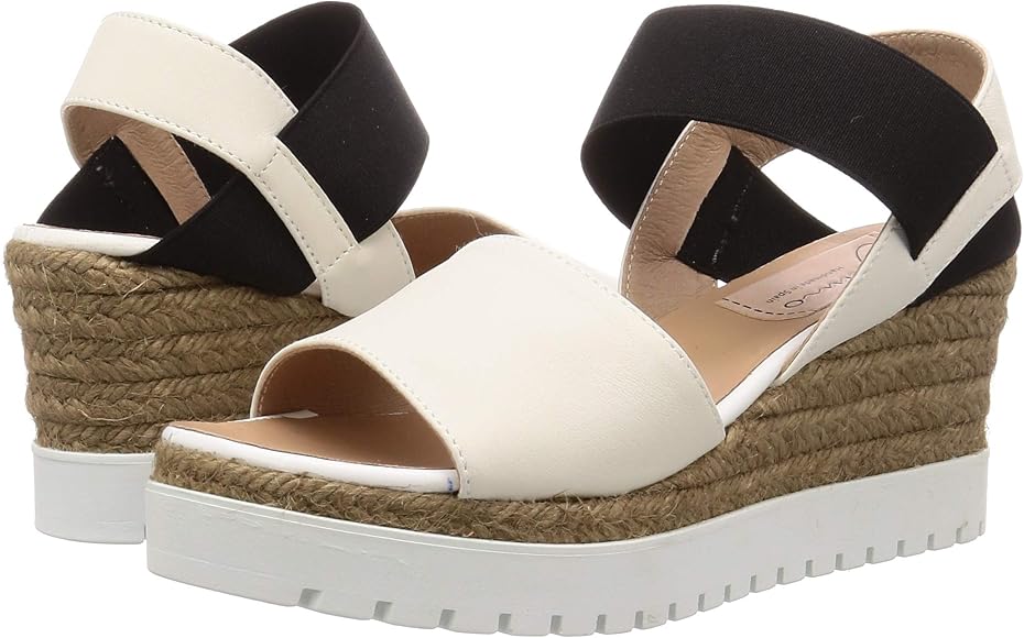 Amazon | [ガイモ] ウェッジサンダル エラスティックダブルソール