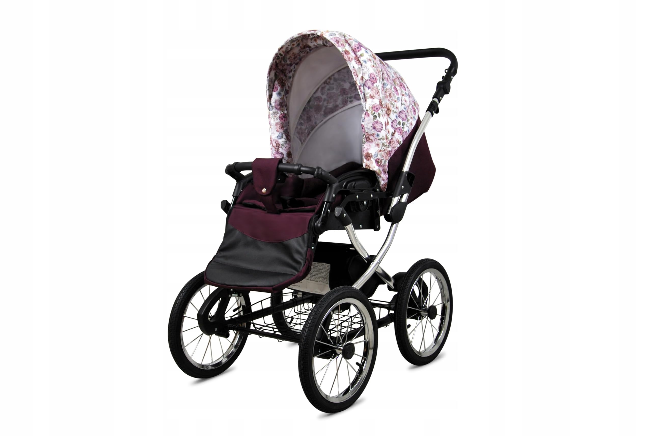 BabyLux® Carrito de Bebé Sistema de Viaje Set 3 en 1 - Classic Exclusive - incl. Capazo, Silla de Paseo, Silla Coche - Cochecito - con Bolso cambiador, Cubierta para la lluvia, Mosquitera etc.