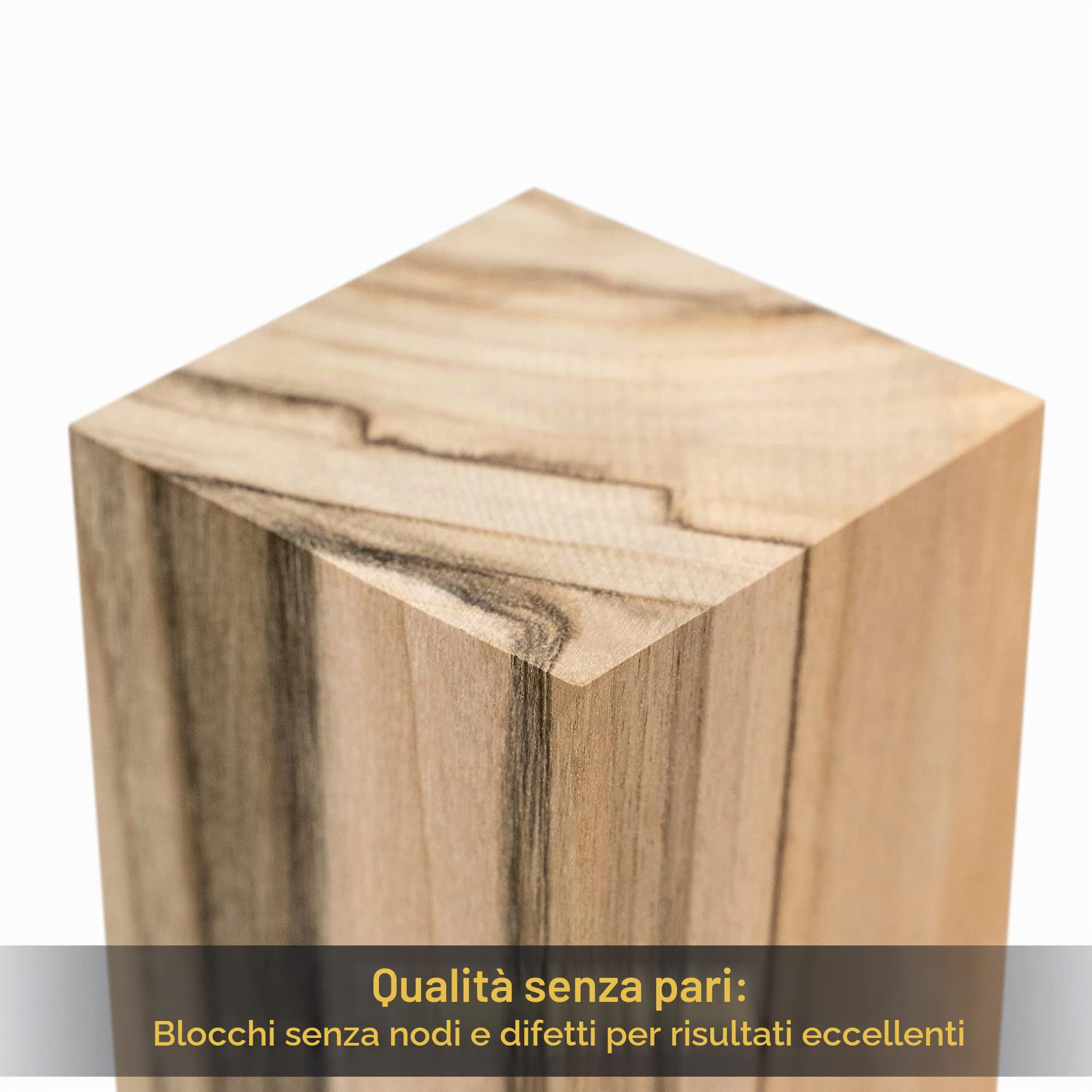 BeaverCraft Blocchi per intaglio in legno di noce BW10 Legno per intagliare Blocchi di legno per artigianato Cubi vuoti
