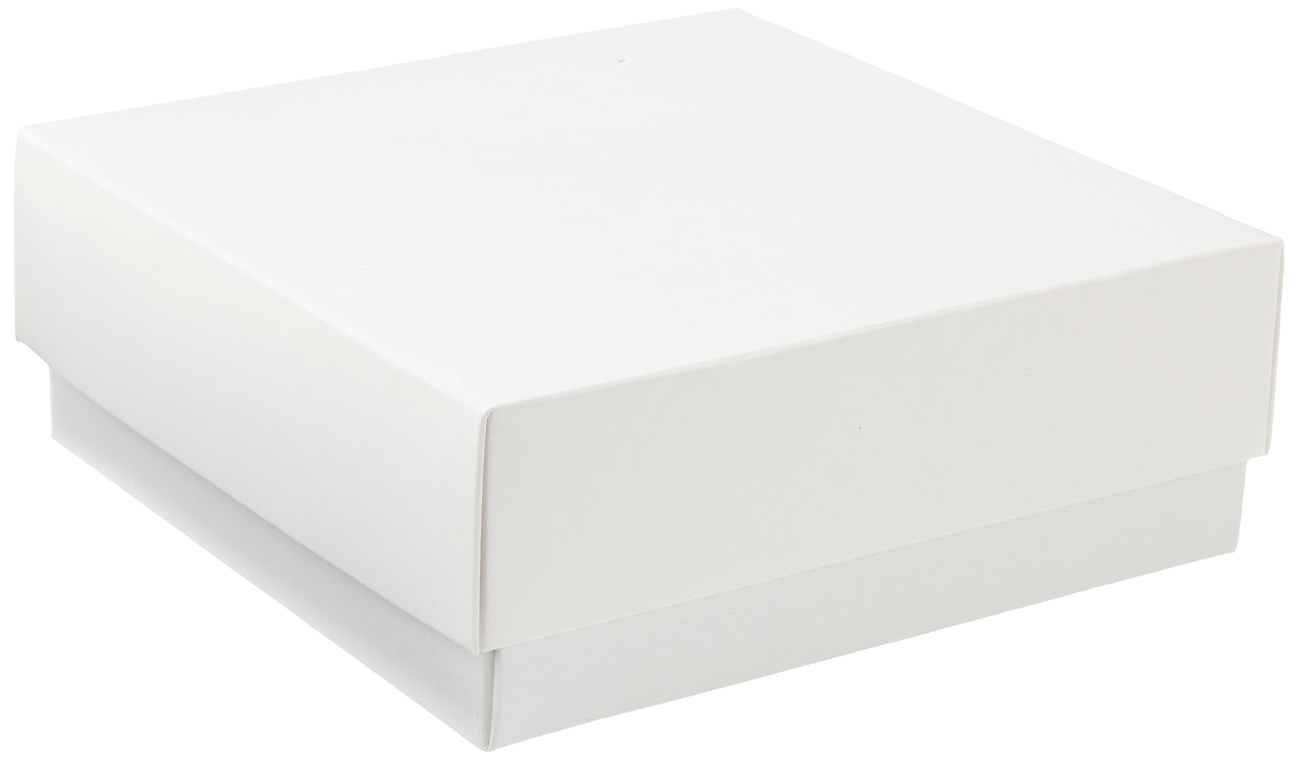 neoLabLine Karton Kryo-Aufbewahrungsbox mit Deckel, Weiß, 136mm x 136mm x 50mm