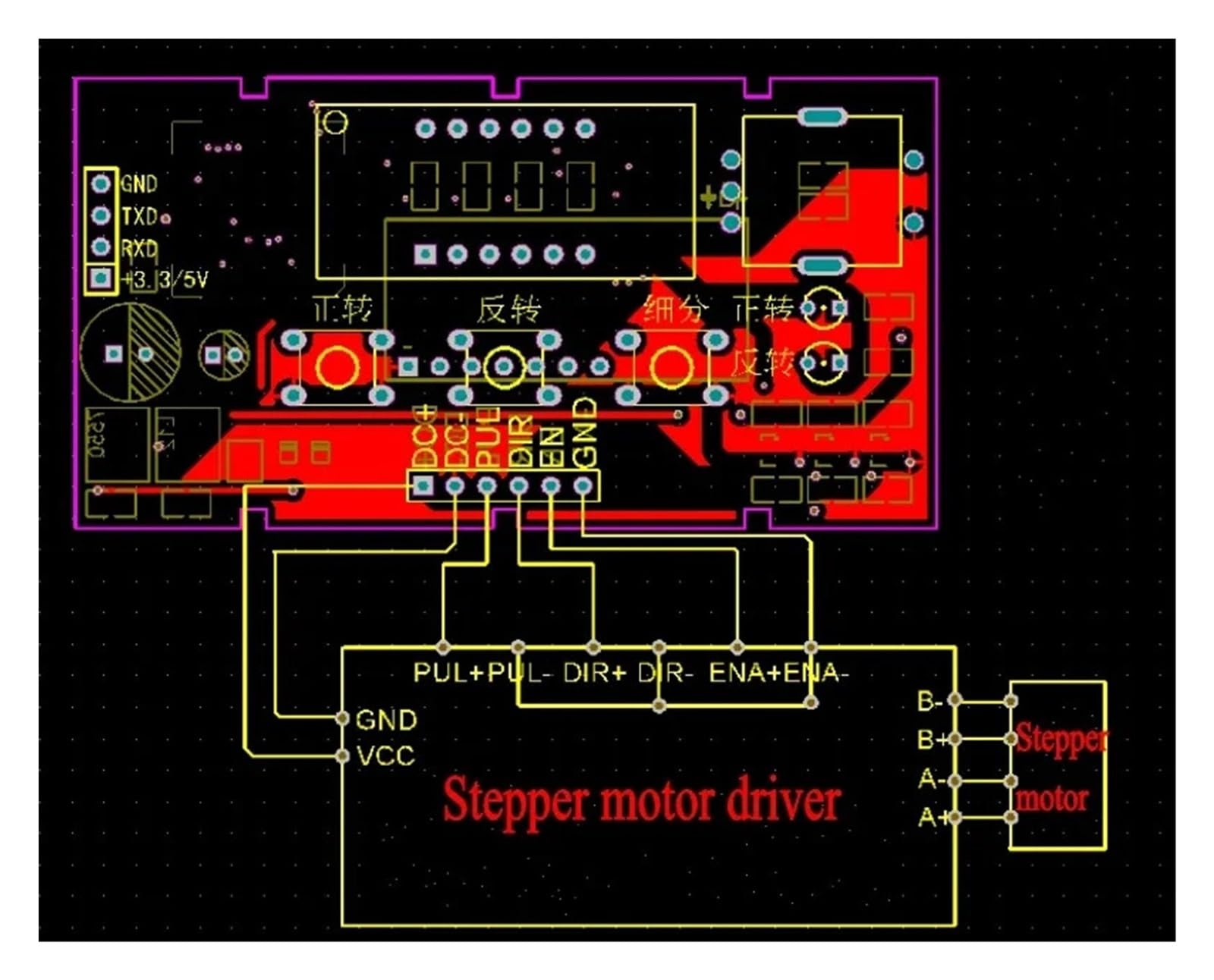 Pantalla de RPM de velocidad de 8-24V CC, controlador de Motor paso a paso de 12V y 24V, placa controladora de velocidad de inversión ajustable de 0,1~999RPM
