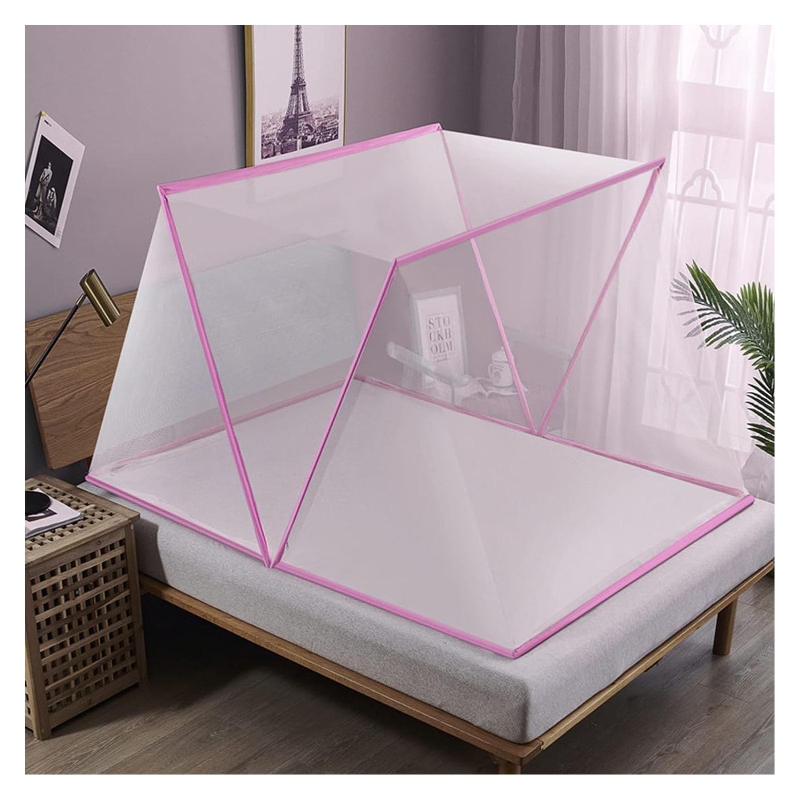 Zanzariera Pop-Up, Tenda Antinsetti Pieghevole Per Viaggio Casa | Zanzariera Pop-up Senza Sostanze Chimiche, Telaio In Fibra Di Vetro, Borsa, Senza Fondo, 7 Taglie Per Casa Viaggio Letto