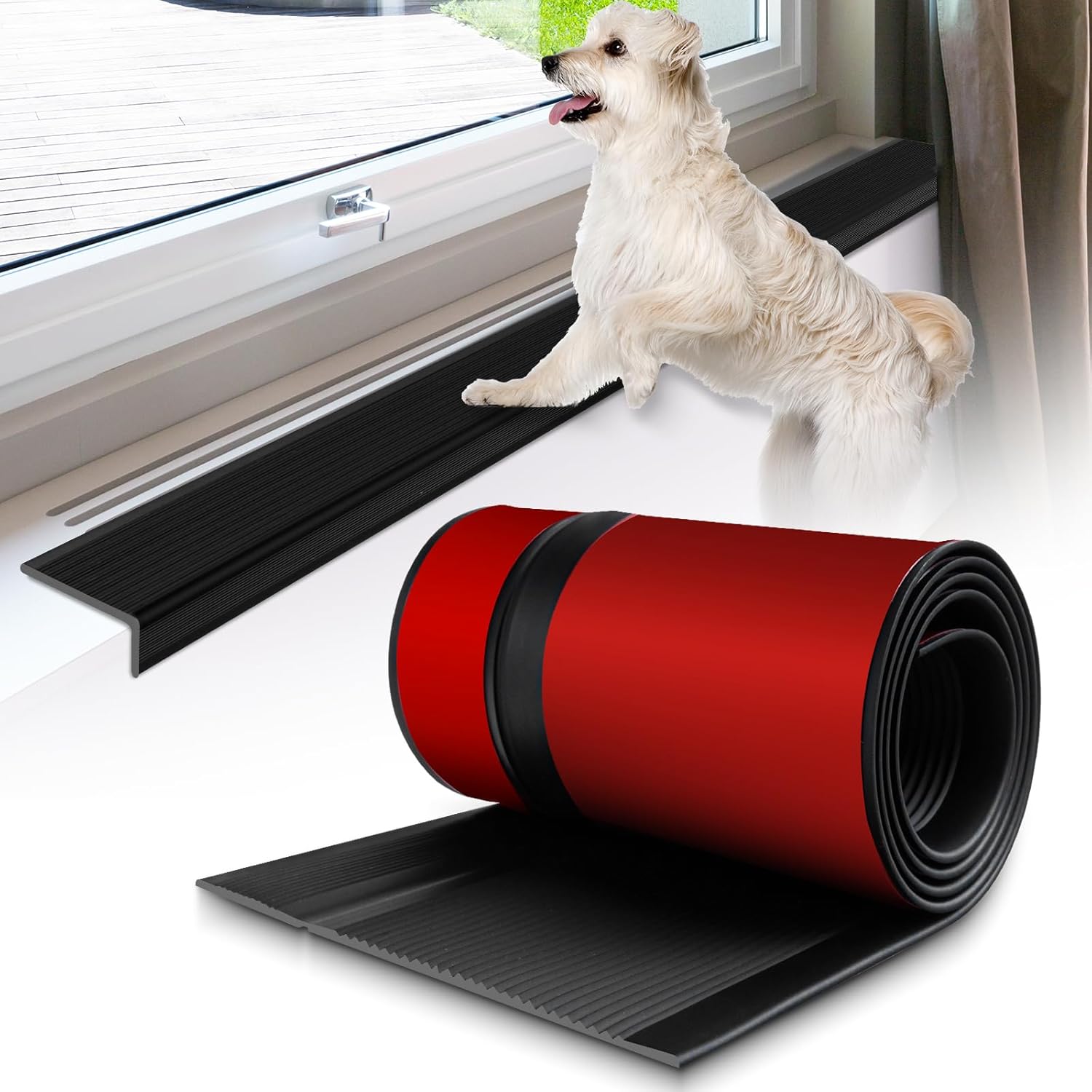 犬 猫 引っ掻き窓枠プロテクター 粘着性 傷防止 壁用 家具 滑り止めペットシールド