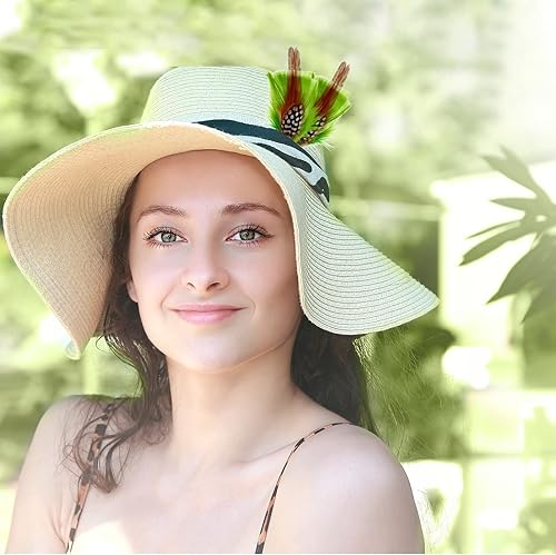 Miniatura 7 de 20 plumas de sombrero, plumas surtidas para sombreros Fedora, accesorios coloridos de plumas reales para hombres y mujeres (estilo mixto)