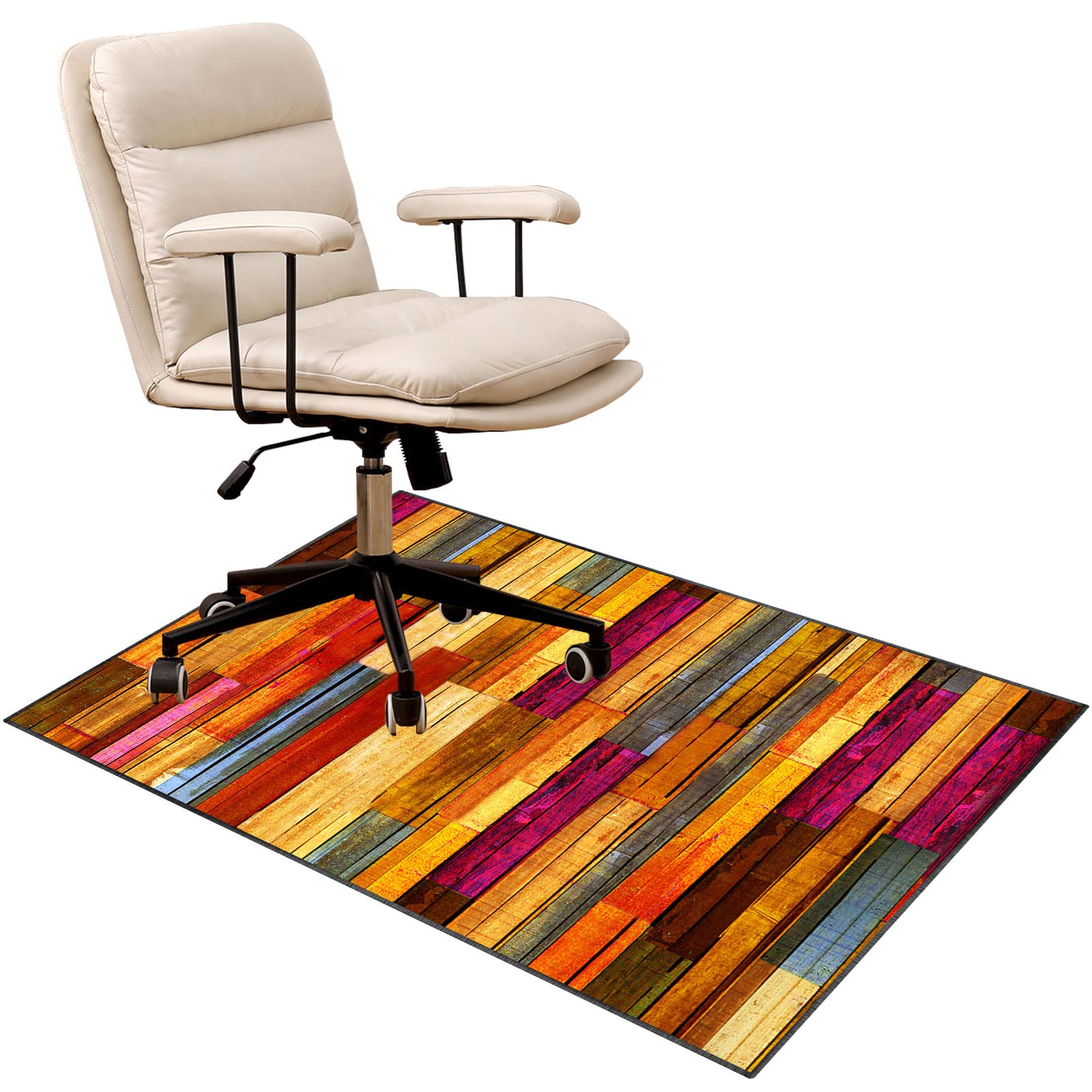 EYZO Chair Mat For Low-Medium Pile Carpet Floors Floor Protectors Office Chair Mat Computer Chair Mat Desk Chair Mat For Hardwood Floor For Rolling Chairs Gaming Chair Rug Home Office 70 x 100 cm — image 1