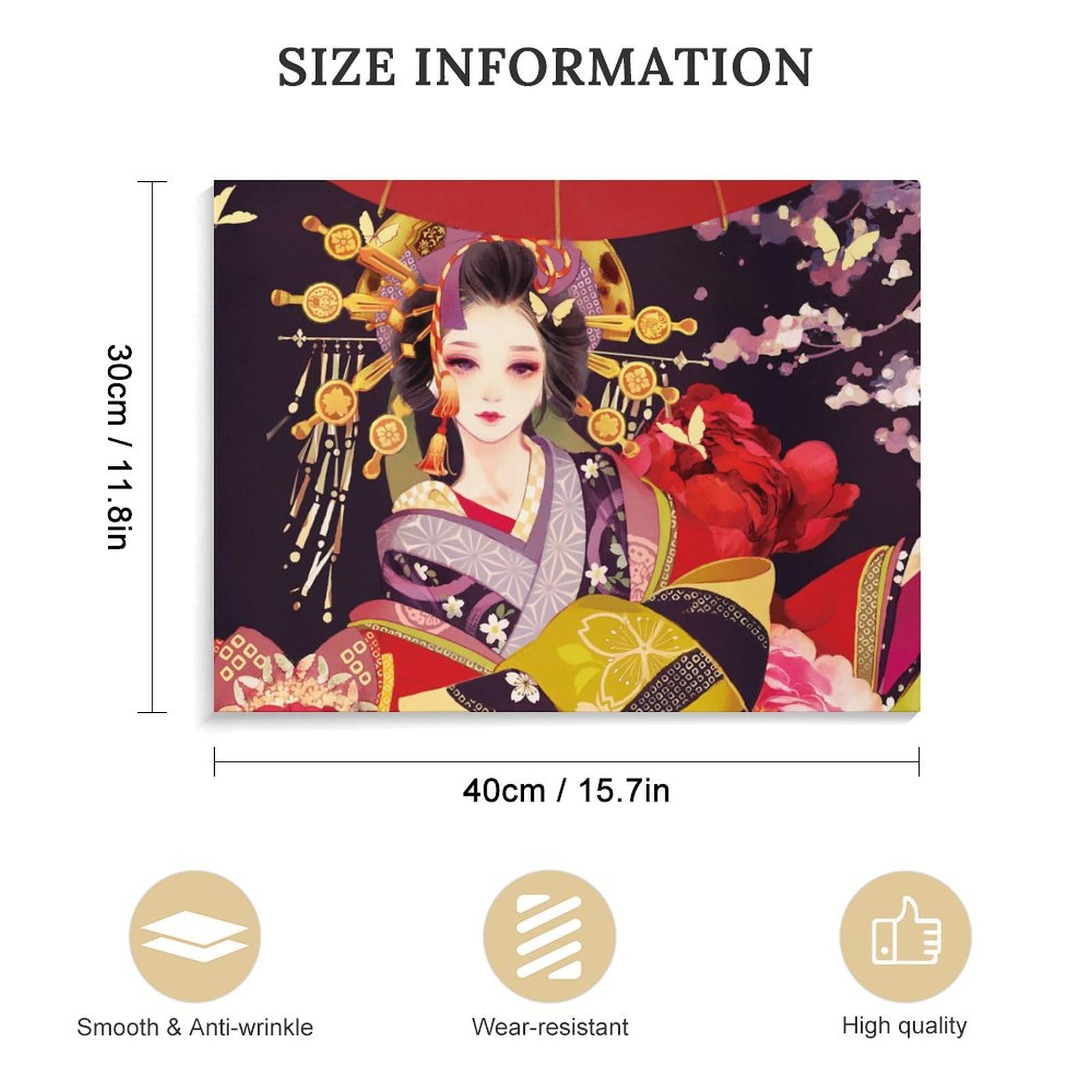 Amazon.co.jp: アートパネル 芸者 花魁 和風 アートポスター