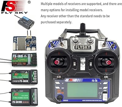 RC Helicopter Receiver, Flysky FS-IA10B 2.4G 10 Channel Receiver PPM Output With IBus Port for RC Helicopter