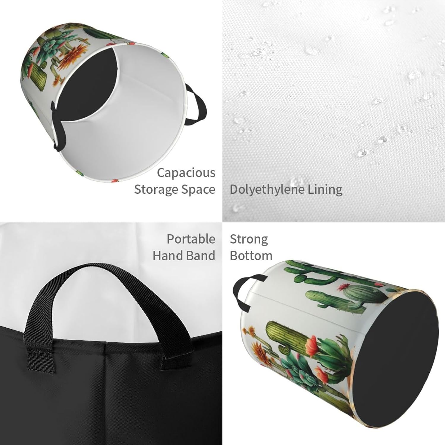 Laundry Basket With Handles Foldable Laundry Hamper Dirty Clothes Basket image 3