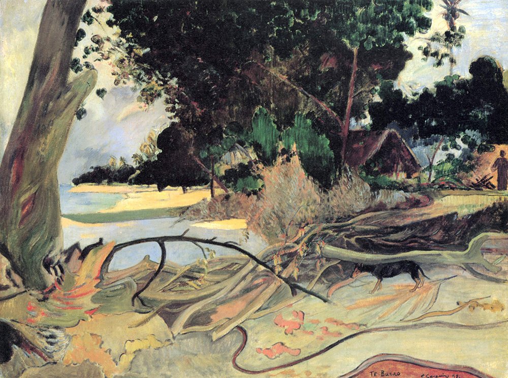Cuadro Autumn de Paul Gauguin mediano mate para decorar tu salón con calidez