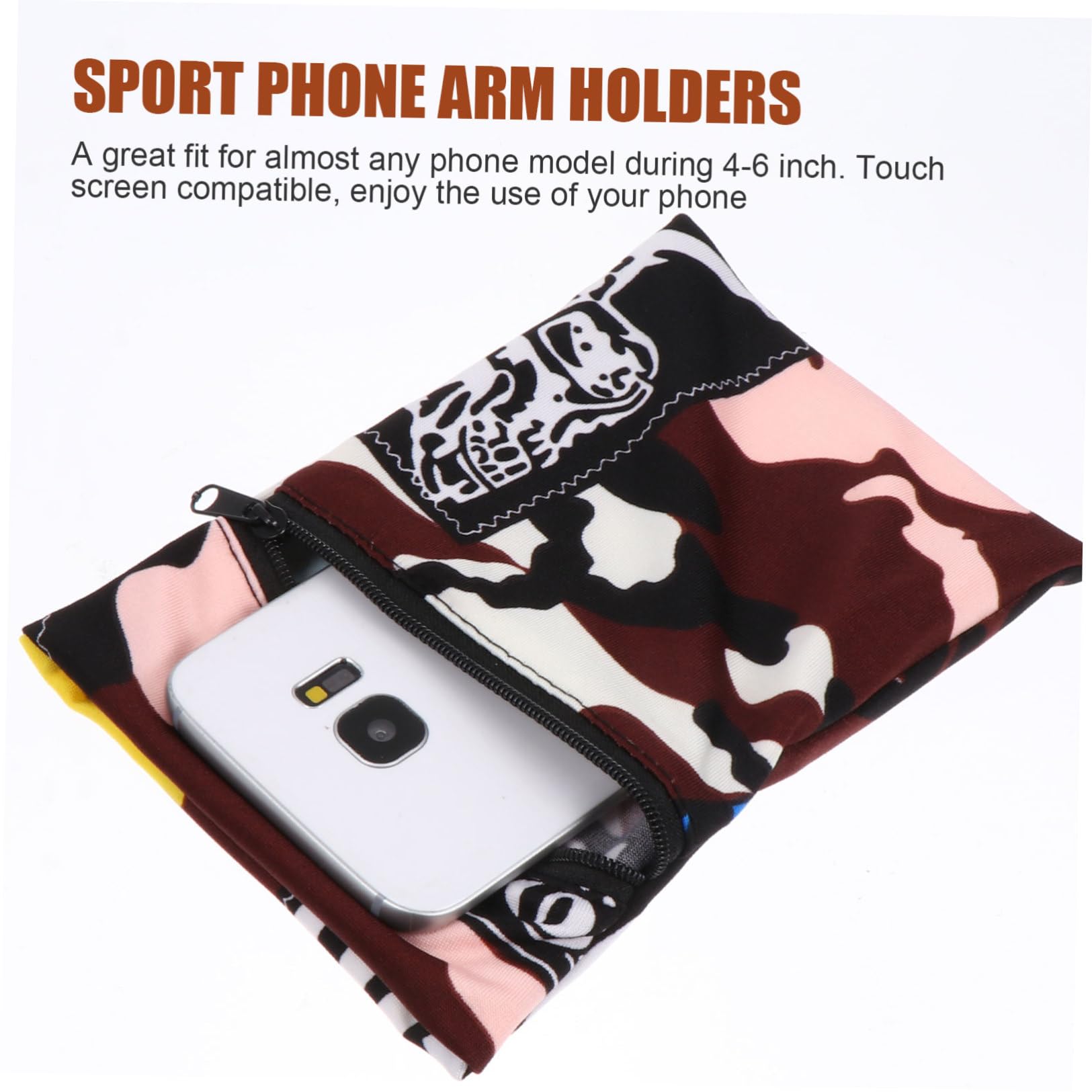 Cabilock Lot de 3 Brassards de Sport Imperméables en Polyester pour Téléphone Portable 4-65 Pouces Paquet à Bras Résistant à la Transpiration Adapté Jogging Vélo Gym et Activités en
