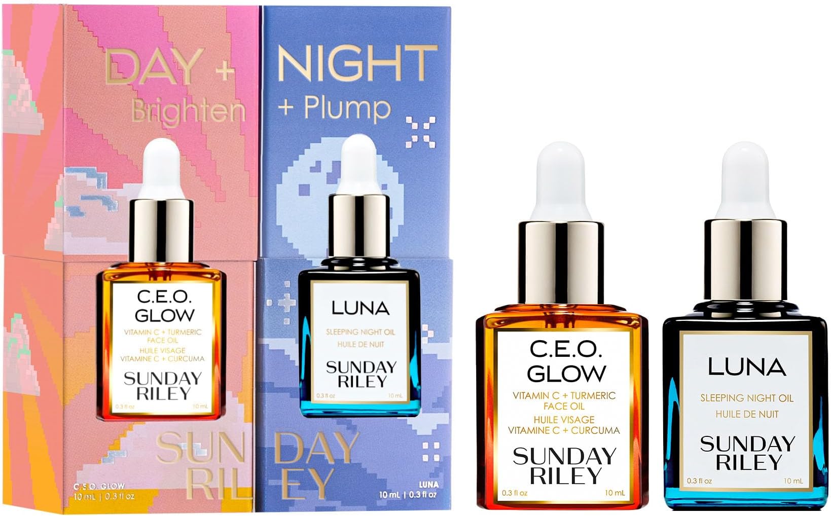 Day + Night Brighten + Plump Set