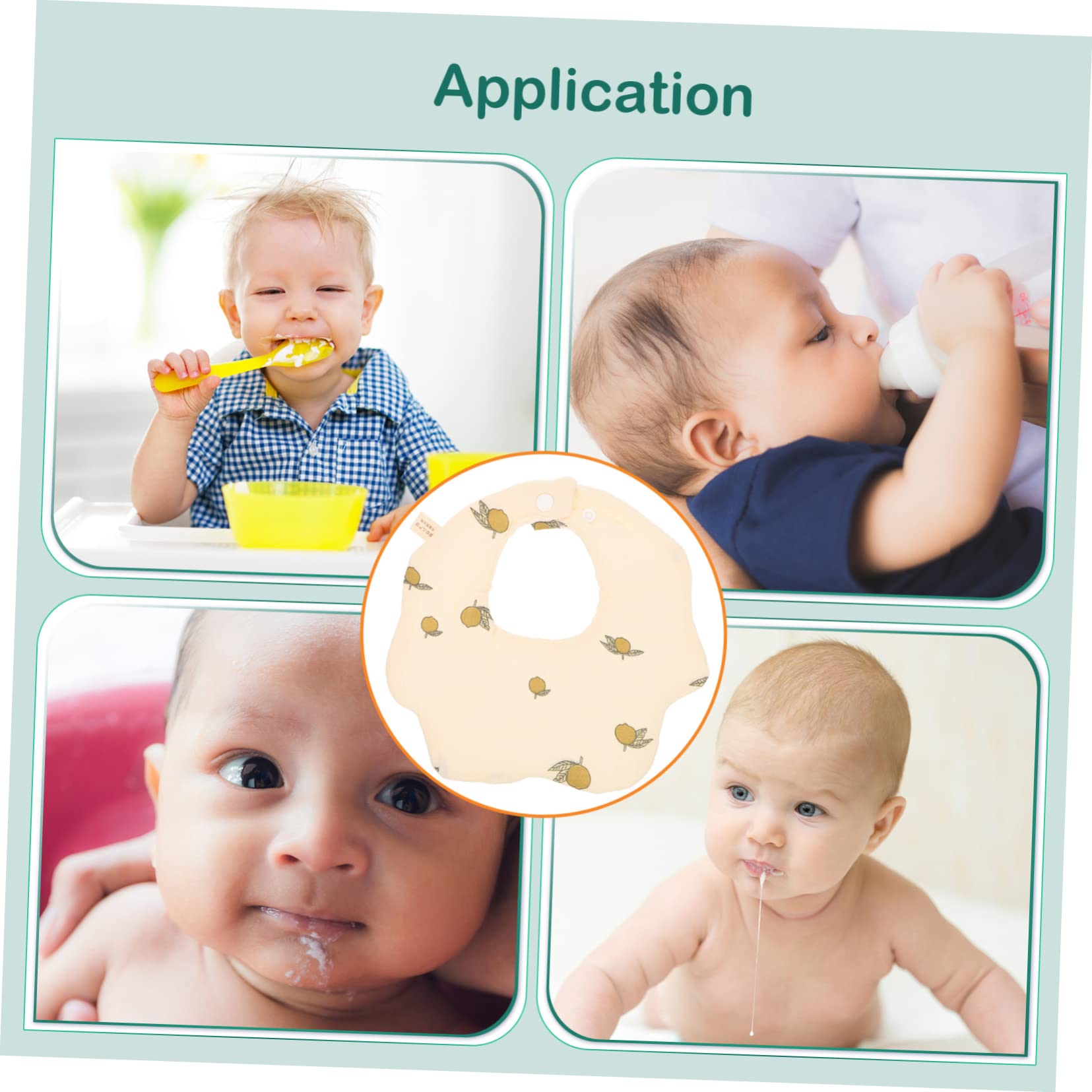 VICASKY 15piezas Baberos De Algodón Absorbentes Para Bebés De Toallas De Saliva Diseño De Dibujos Animados Para Hora De Comer y Uso Diario