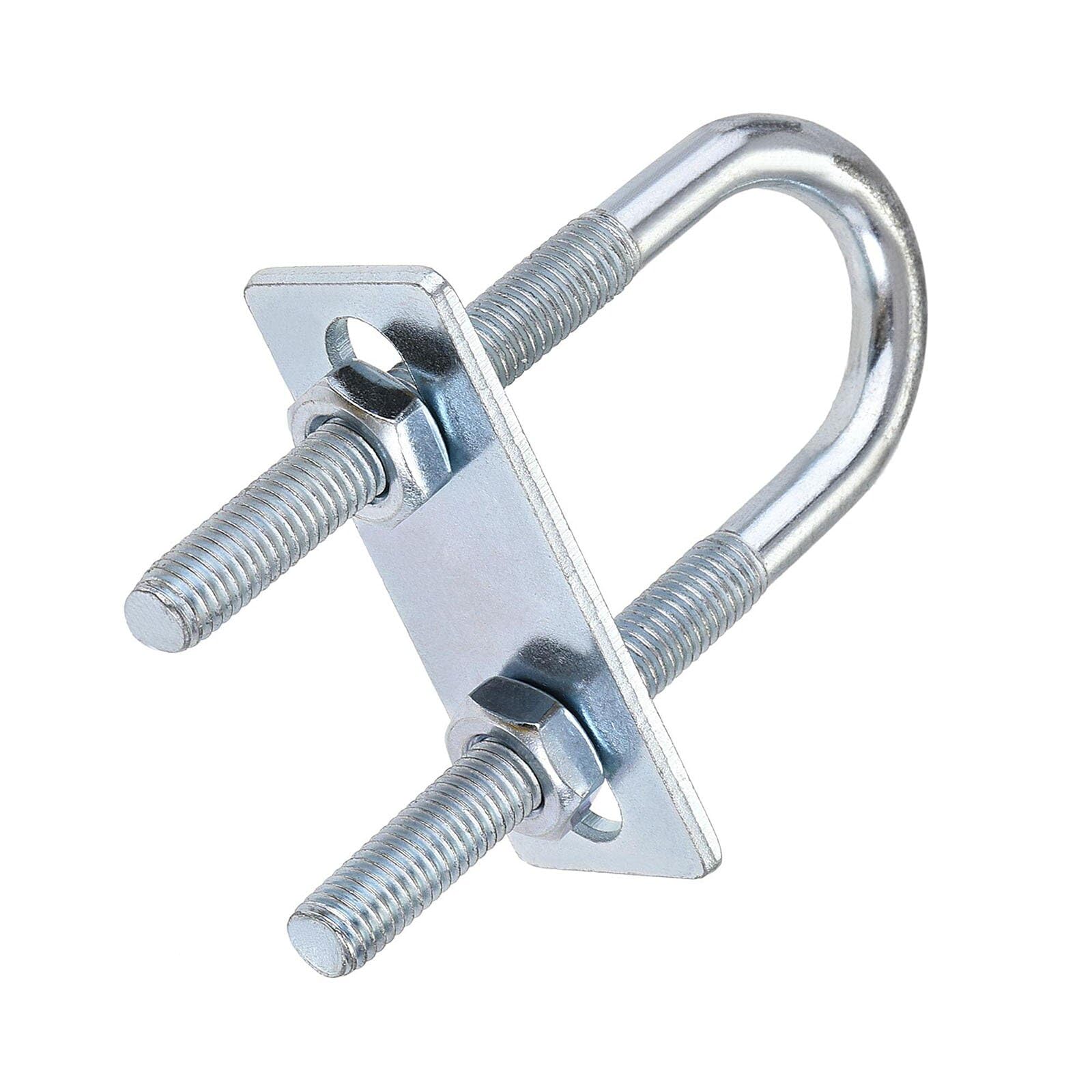 TOP-VIGOR M8 Round U-Bolts, 25mm Inner Width 90mm Length Steel U-Bolts with Nut