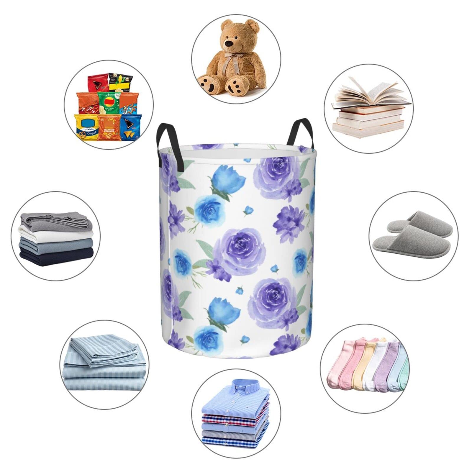 Heytea 82l Large Laundry Basket (6 Colors), Collapsible Laundry Bag