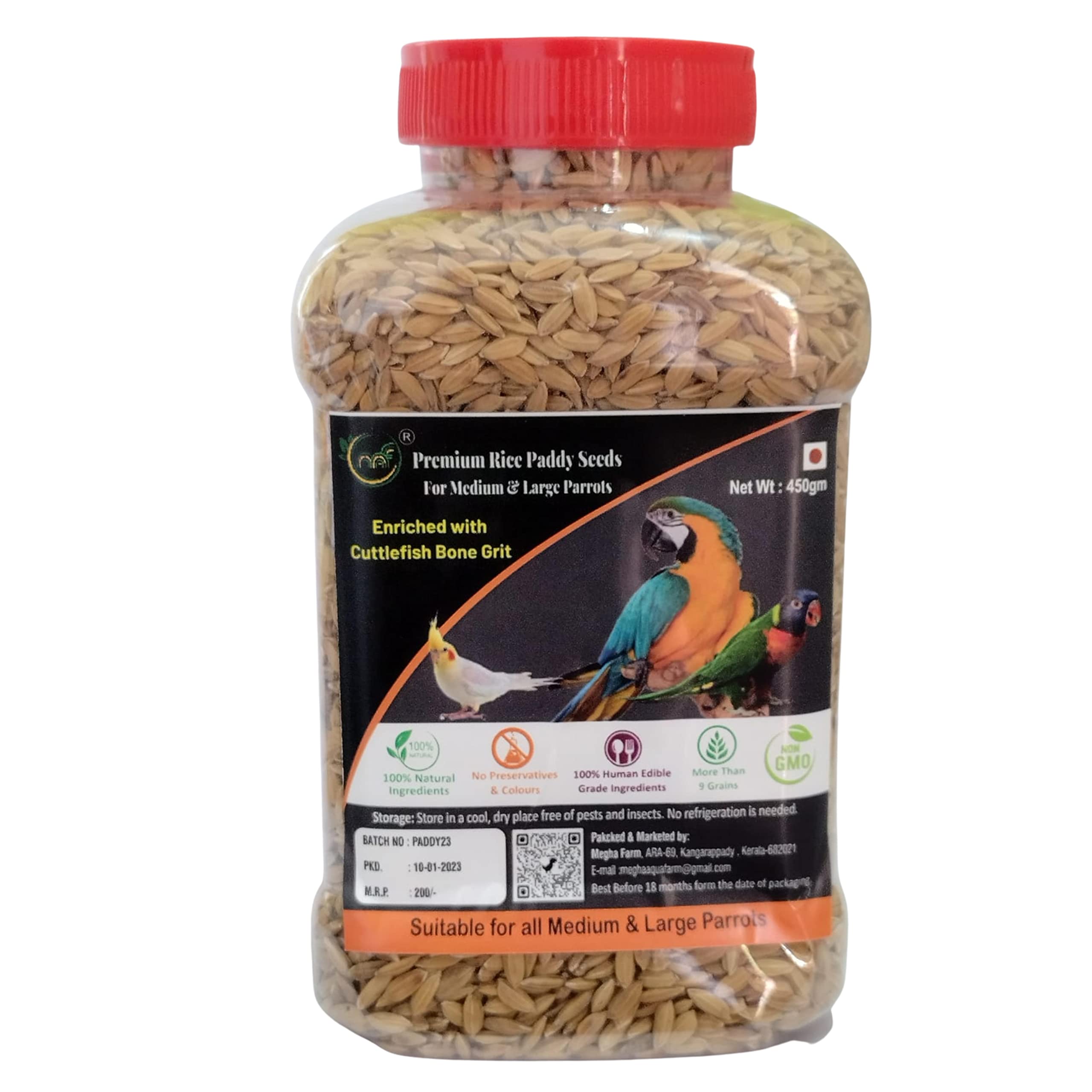 See full amazon price history chart for Premium Rice Paddy Seeds 450 Grams Enriched with Cuttlefish Bone Grits, Birds Food for Wild Birds, Indian Parrot, Sparrow, Pigeons, Doves, Cockatiels, Finches and Budgies Premium Rice Paddy Seeds 450 Grams Enriched with Cuttlefish Bone Grits, Birds Food for Wild Birds, Indian Parrot, Sparrow, Pigeons, Doves, Cockatiels, Finches and Budgies (B09V5MCHZZ) Amazon Price History, Amazon Price Tracker