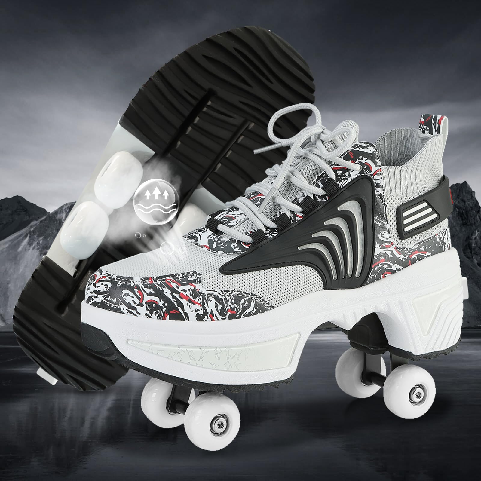 Roller Skating Shoes Roller Shoes With Wheels For Girls Deform