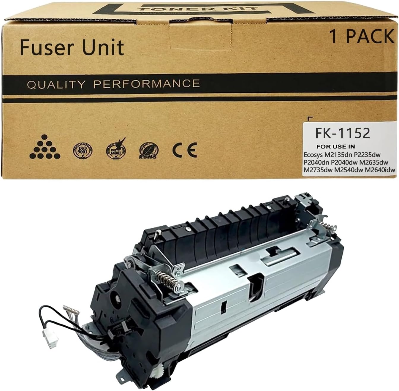 FK-1152 FK1152 Fuser Compatible for Kyocera FK-1152 Fuser for P2235dn P2235dw P2040dn P2040dw M2135dn M2635dn M2635dw M2735dw M2040dn M2540dn M2540dw M2640idw Printer High Yield 100000 Pages 1 Pack