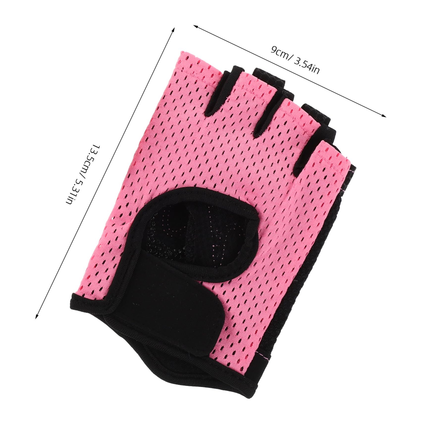 HANABASS 1 Pair Half Finger Sports Gloves for Cycling Unisex Grip Gloves for Gym Hiking and Weight Training Non Slip Breathable Design for Men Women