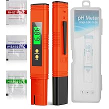 PH Meter, Digital High Accuracy Water Quality PH Meter with ATC, 0-14 Measurement Range PH Tester for Household Drinking Water, Hydroponics, Aquarium Water, Pool