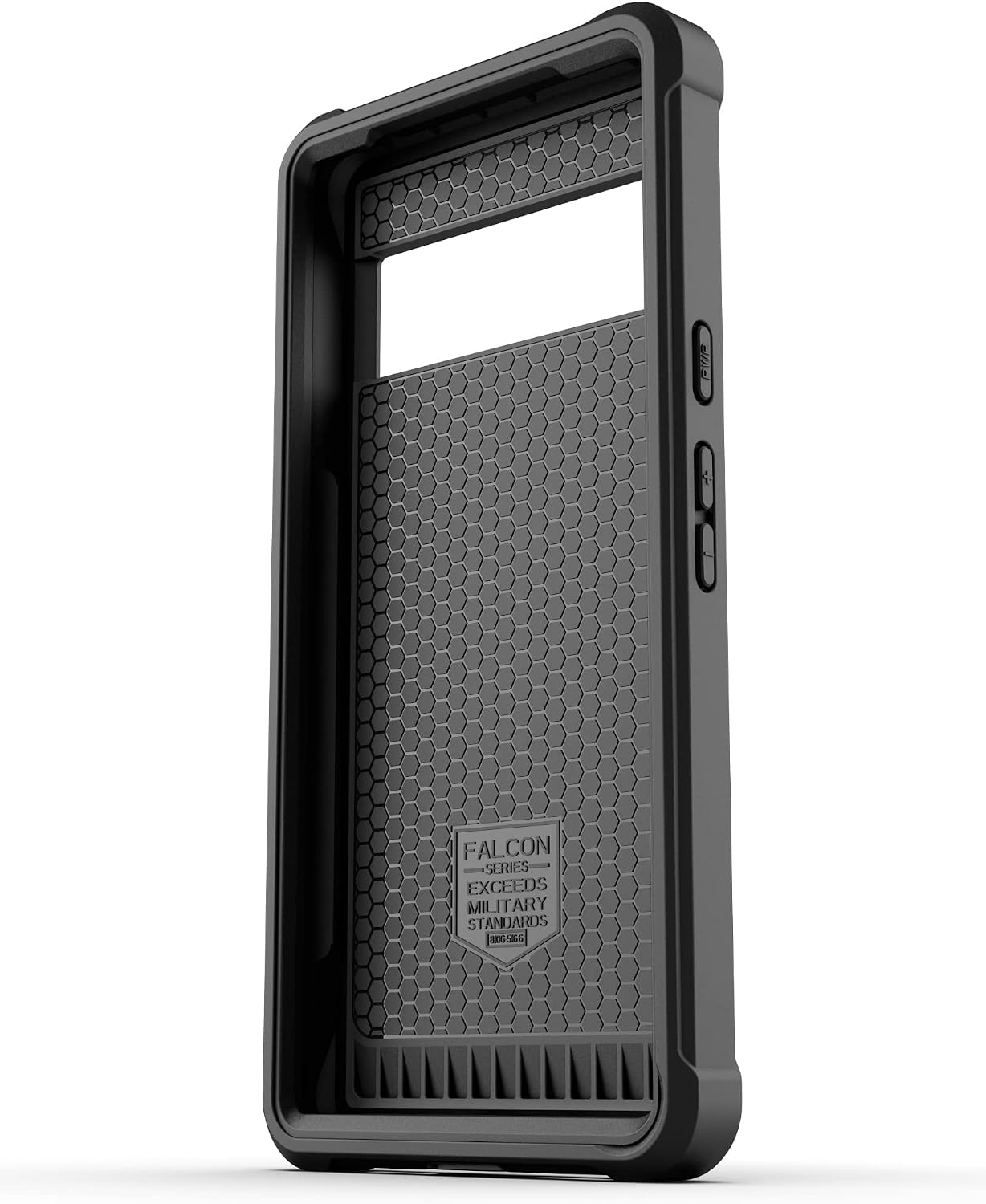 Encased Falcon Designed for Pixel 6 Pro Case, Protective Full Body Phone Case for Google Pixel 6 Pro (Black)