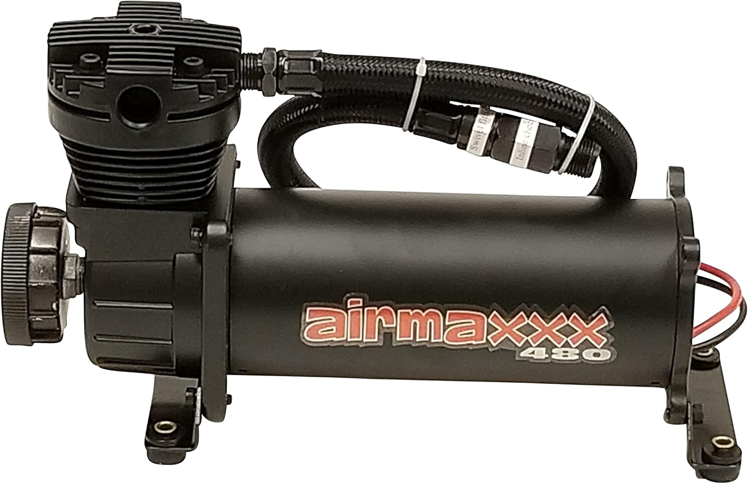 airmaxxx 480 Black Compressor Kit w/3 Gal Tank & 165/200 PSI Switch – 12V System