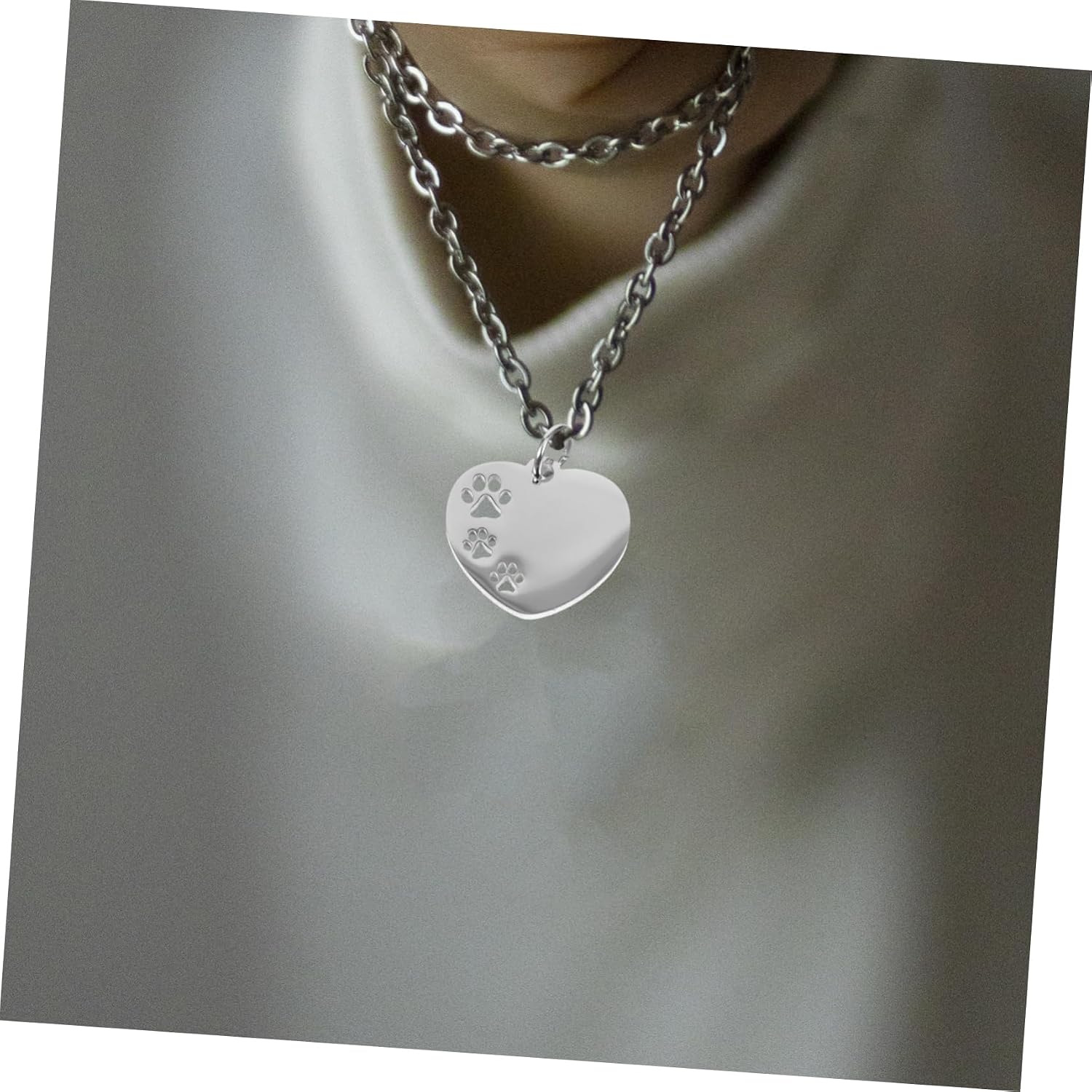 10pcs Heart Shape Stainless Steel Dog Name Tags for Engraving image 3