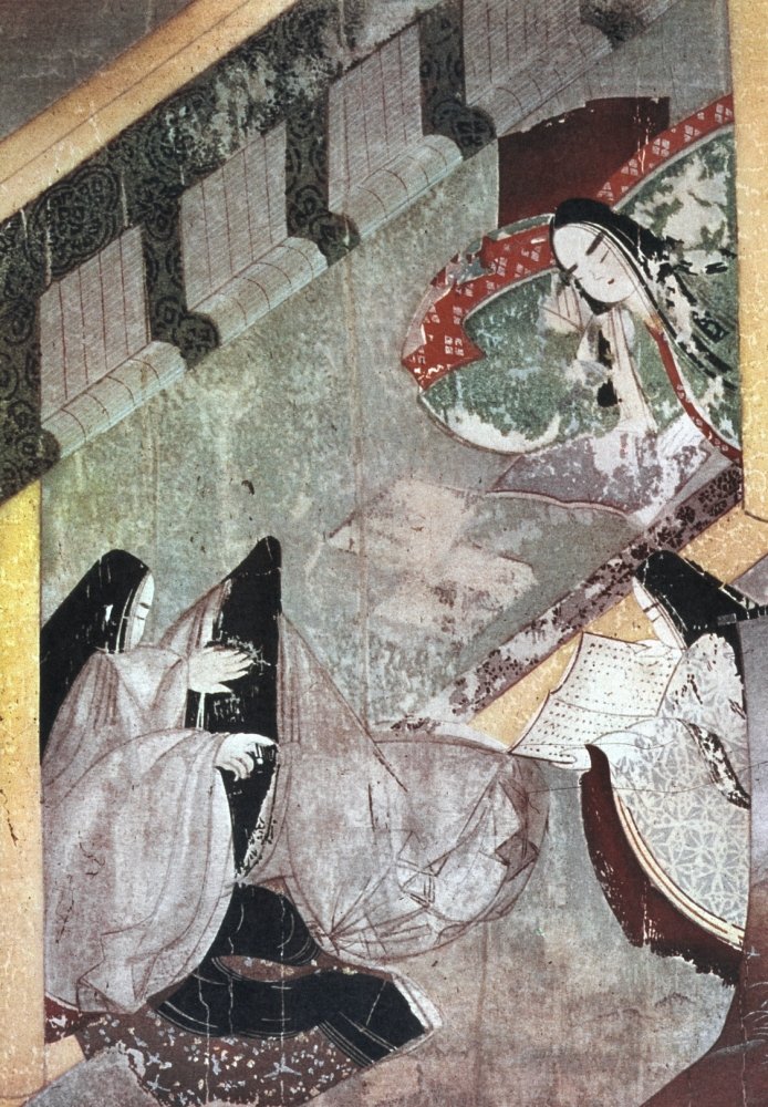 Buy Japan Tale Of Genji Na Court Lady Looks At Pictures One Maid Reads