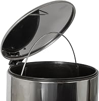 Coș de gunoi cu pedală Harbour Housewares de 30L din oțel inoxidabil, pentru bucătărie, finisaj satinat periat 4