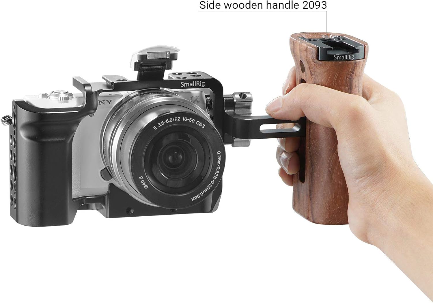 Best Cyber Deals 🔥 SMALLRIG Camera Cage Compatible with Sony A5000 / A5100 with Cold Shoe, 1/4'' and 3/8'' Threaded Holes – 2226