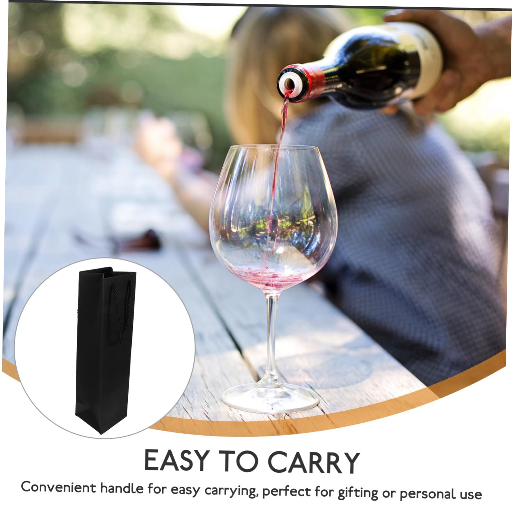 Operitacx 36piezas Bolsas para Botellas De Portabotellas De Diseño Elegante para Bodas y Celebraciones Fáciles De Llevar