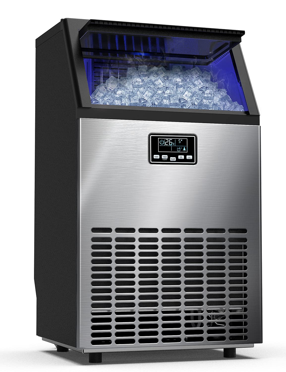 Buy Ice Maker Commercial Ice Machine Self Clean, 45 Cubes per Batch in