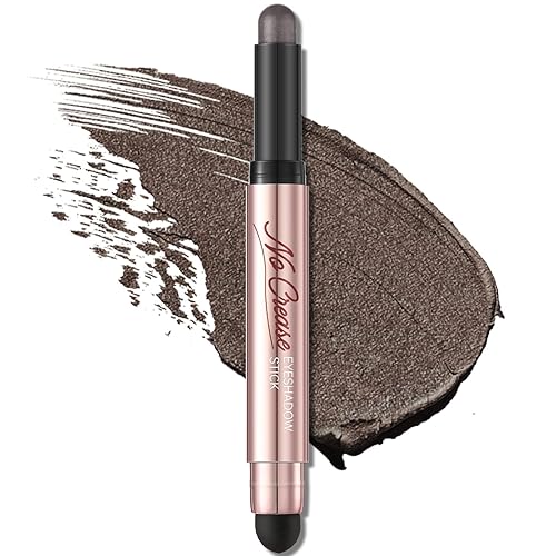 Miniatura 10 de FOCALLURE Sombra de ojos sin arrugas, barra de sombra de ojos crema de larga duración, lápiz de sombra de ojos mate y brillante, a prueba de