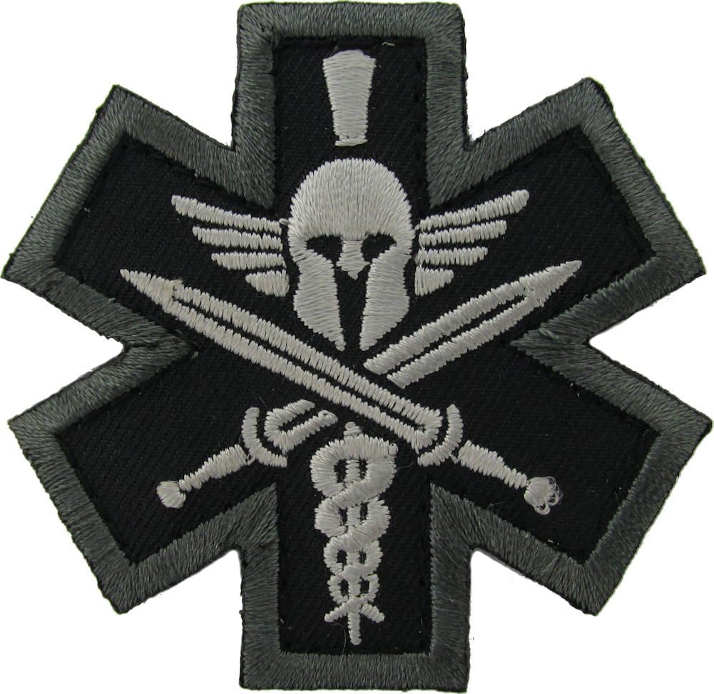 MIL-SPEC MONKEY Tactical Medic Spartan Morale Patch (SWAT (Black))