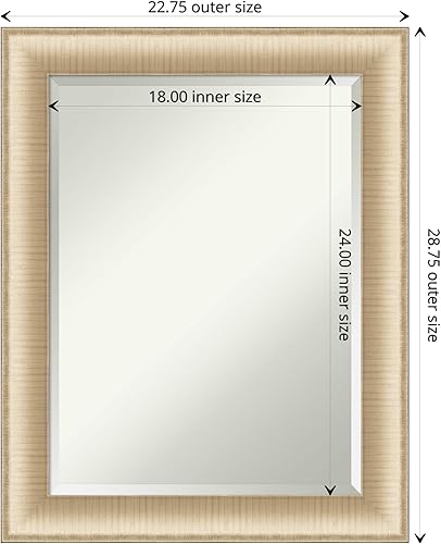 Miniatura 4 de Amanti Art - Espejo con marco para tocador, espejo para baño, montaje en pared