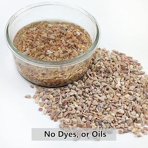 Miniatura 22 de Grava para suculentas y cactus de 10 libras, guijarros pulidos decorativos naturales de 1/5 pulgadas para paisajismo, rocas de río gris