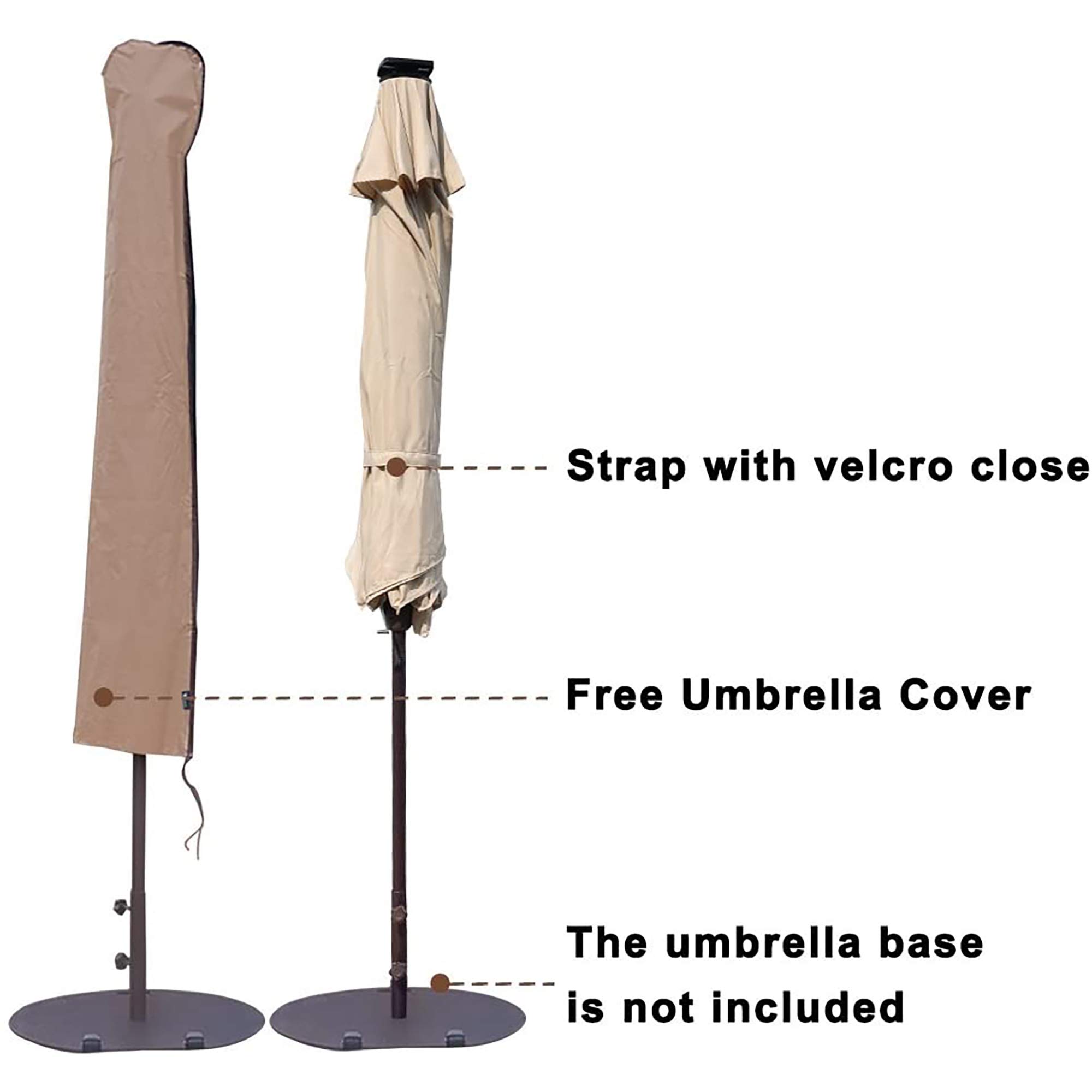 Amazon Com Abba Patio Solar Powered Umbrella